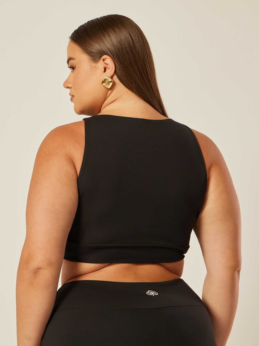 Core Cross-Waistband Daily Tank - Black