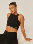 Core Cross-Waistband Daily Tank - Black