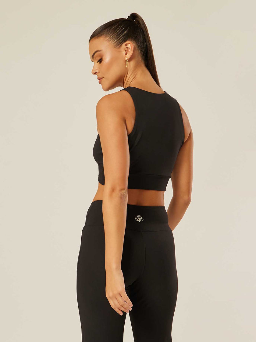 Core Cross-Waistband Daily Tank - Black