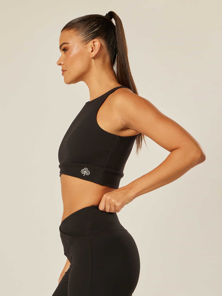 Core Cross-Waistband Daily Tank - Black