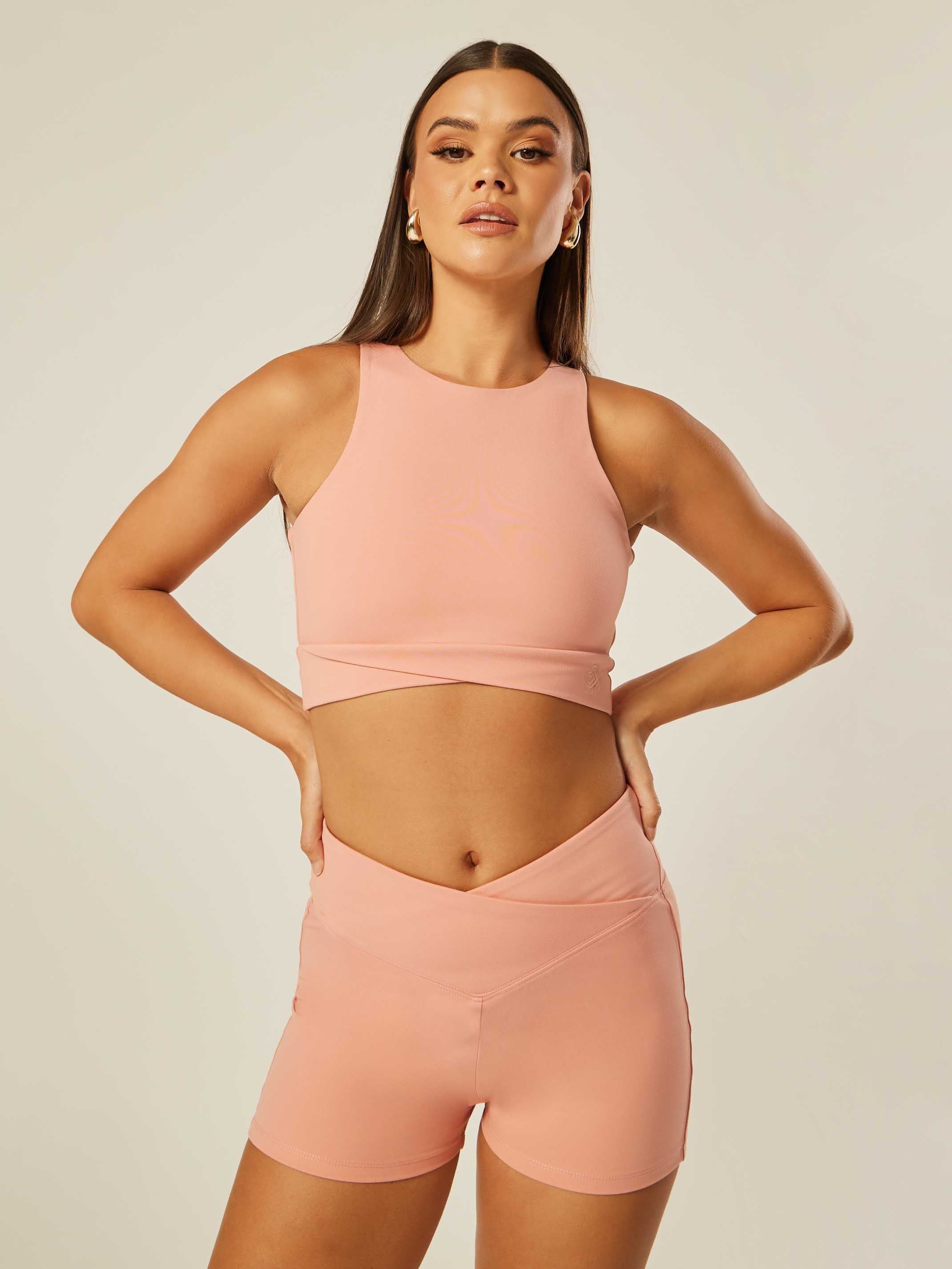 Core Cross-Waistband Daily Tank - Pink