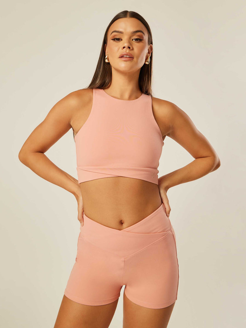 Core Cross-Waistband Daily Tank - Pink