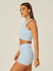 Core Cross-Waistband Daily Tank - Bluebell