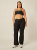 Stretch Wrap-Waist Flared Leggings