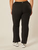 Stretch Wrap-Waist Flared Leggings