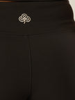Stretch Wrap-Waist Flared Leggings