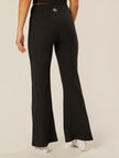Stretch Wrap-Waist Flared Leggings