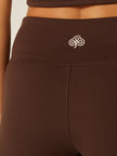 Stretch Wrap-Waist Flared Leggings