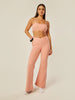 Stretch Wrap-Waist Flared Leggings