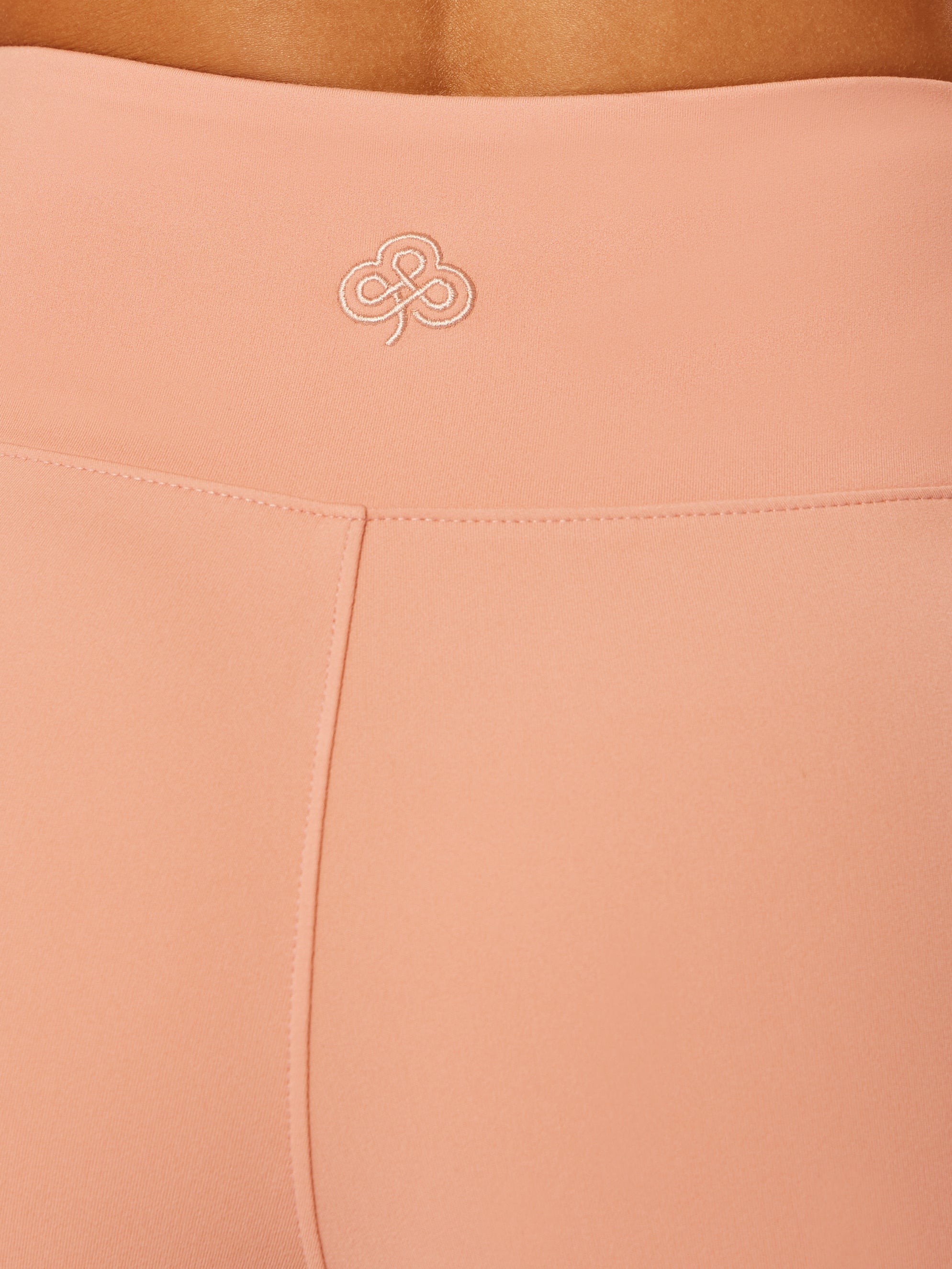 Stretch Wrap-Waist Flared Leggings
