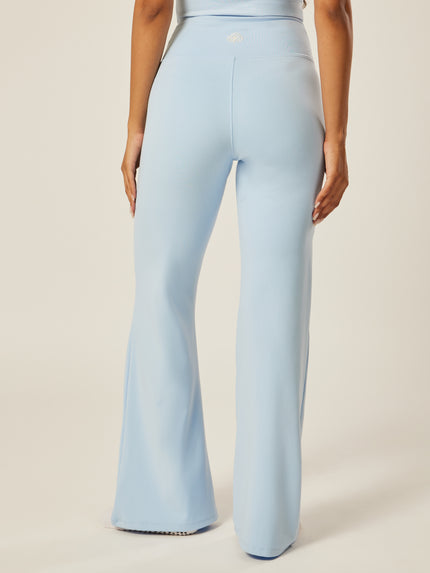 Stretch Wrap-Waist Flared Leggings