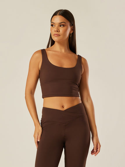 Stretch Twist-Back Tank Top