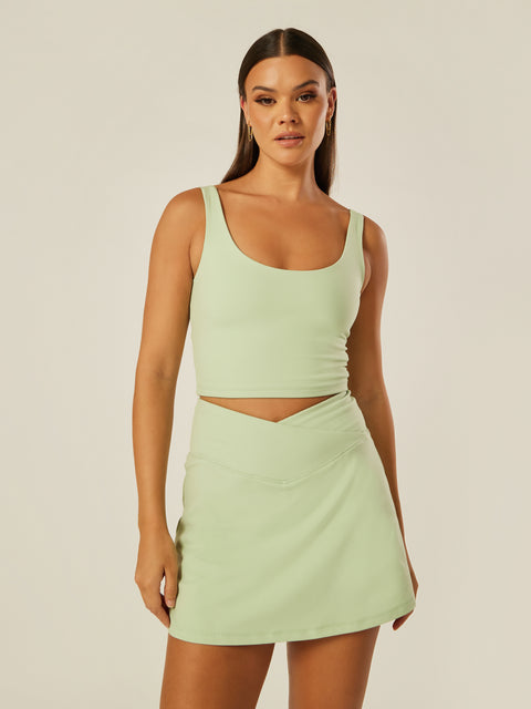 Stretch Twist-Back Tank Top