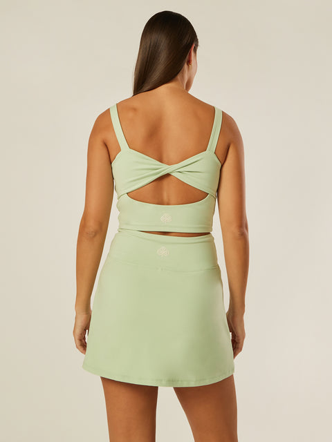 Stretch Twist-Back Tank Top