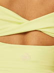 Stretch Twist-Back Tank Top - Sunny Lime