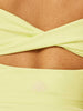 Stretch Twist-Back Tank Top - Sunny Lime