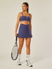 Stretch Wrap-Waist Tennis Skort - Patriot Blue