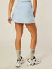 Stretch Wrap-Waist Tennis Skort - Bluebell