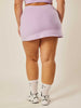 Stretch Wrap-Waist Tennis Skort - Purple Rose