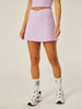 Stretch Wrap-Waist Tennis Skort - Purple Rose