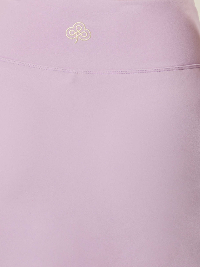 Stretch Wrap-Waist Tennis Skort - Purple Rose