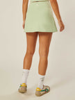 Stretch Wrap-Waist Tennis Skort - Matcha