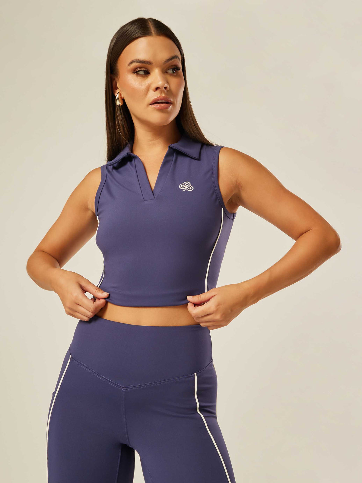 Core Polo Tank - Patriot Blue | Beathletica Activewear