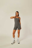 Elevate Essential Everyday Bodysuit - Grey Melange