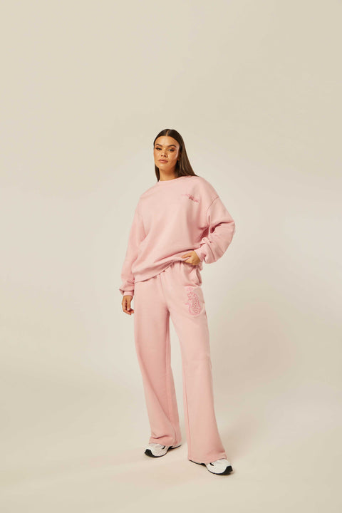 Be the Ace Wide-Leg Pants - Blush