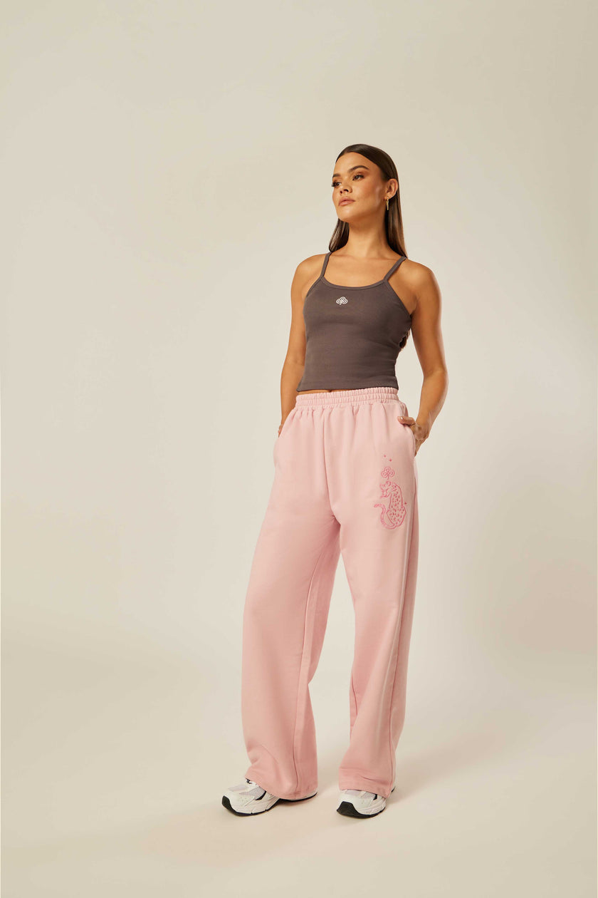 Be the Ace Wide-Leg Pants - Blush