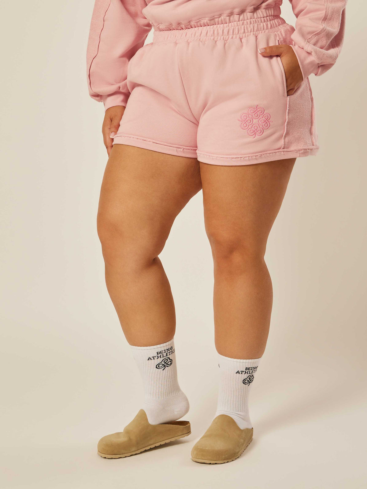 Be the Moment Shorts - Blush | Beathletica Activewear