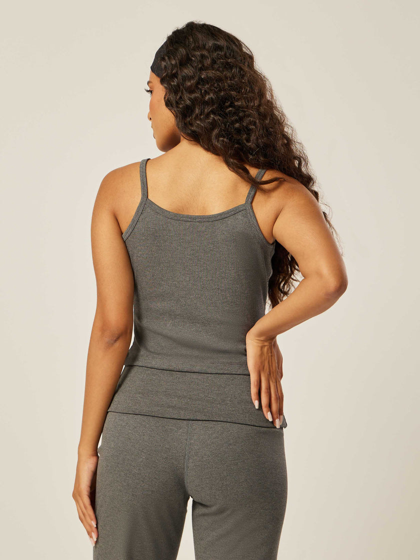 Elevate Essential Everyday Tank - Grey Melange
