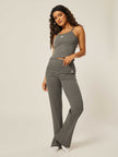 Elevate Essential Everyday Foldover Flare - Grey Melange