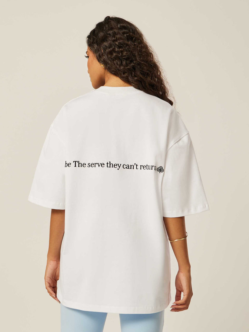 Be the Serve Oversized Tee - Off-White