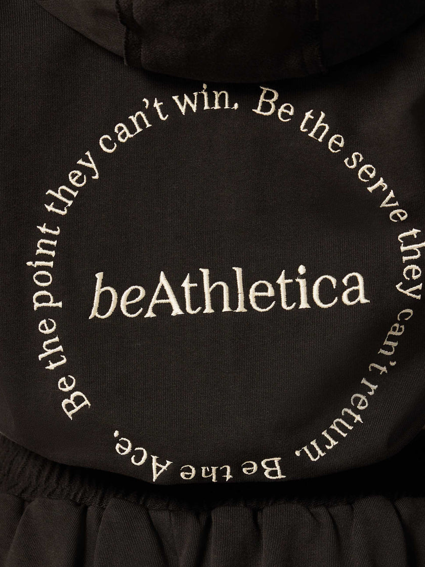 Be the Moment Cropped Hoodie - Black