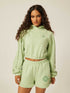 Be the Moment Cropped Hoodie - Matcha