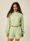 Be the Moment Cropped Hoodie - Matcha
