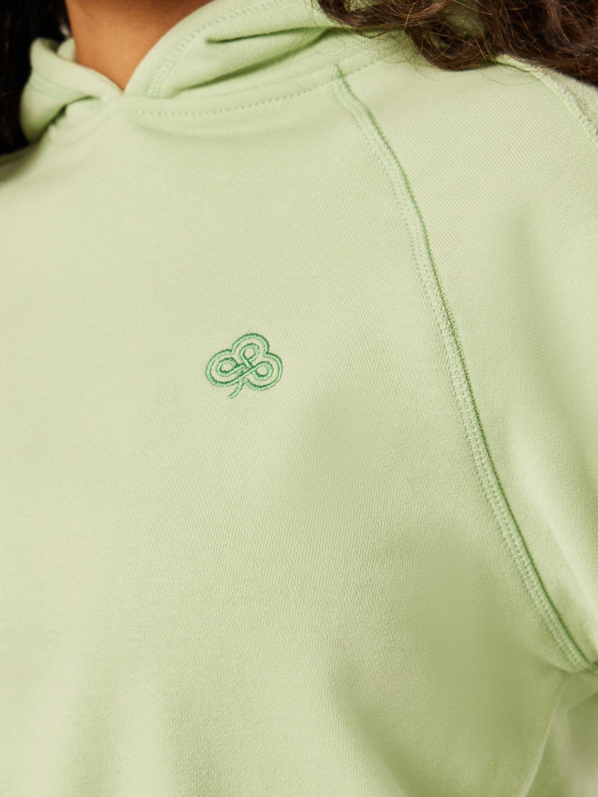 Be the Moment Cropped Hoodie - Matcha | Beathletica Activewear