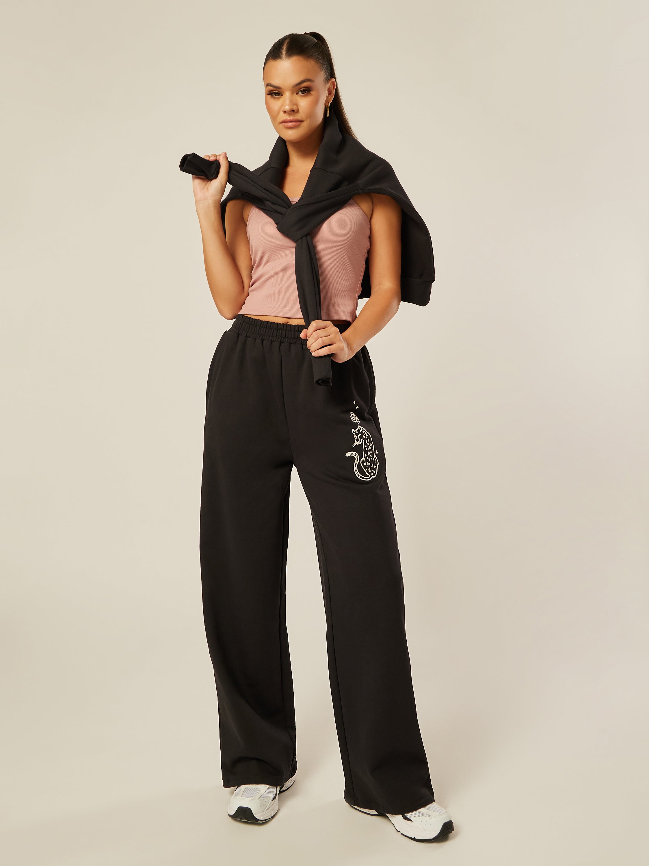 Be the Ace Wide-Leg Pants - Black