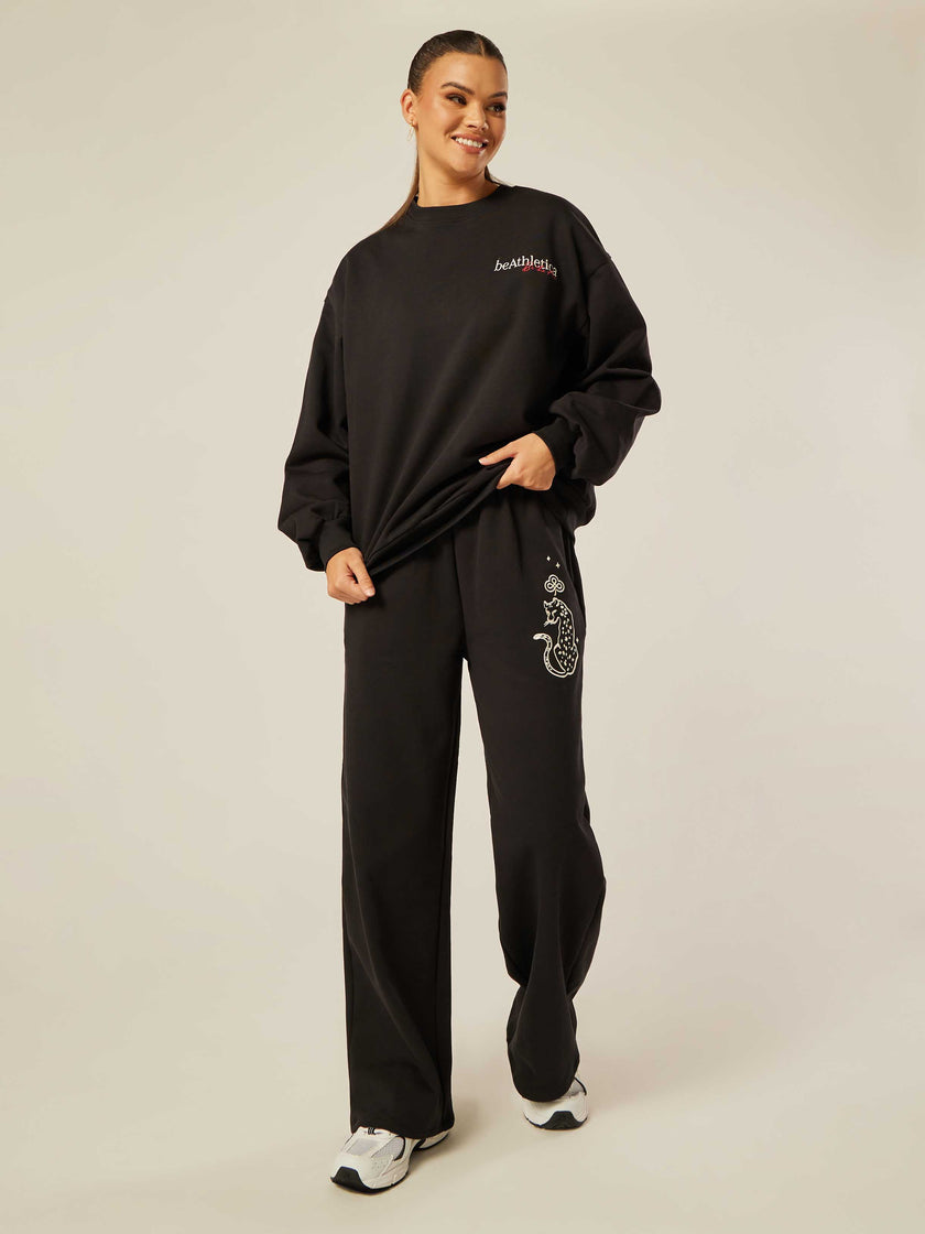 Be the Ace Wide-Leg Pants - Black