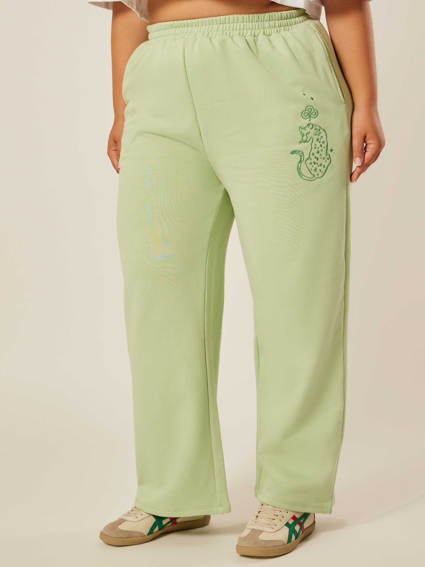 Be the Ace Wide-Leg Pants - Matcha