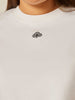 Be Iconic Boxy Cropped Tee - Off-White