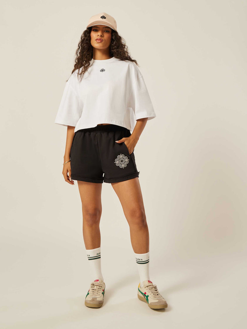 Be Iconic Boxy Cropped Tee - Off-White