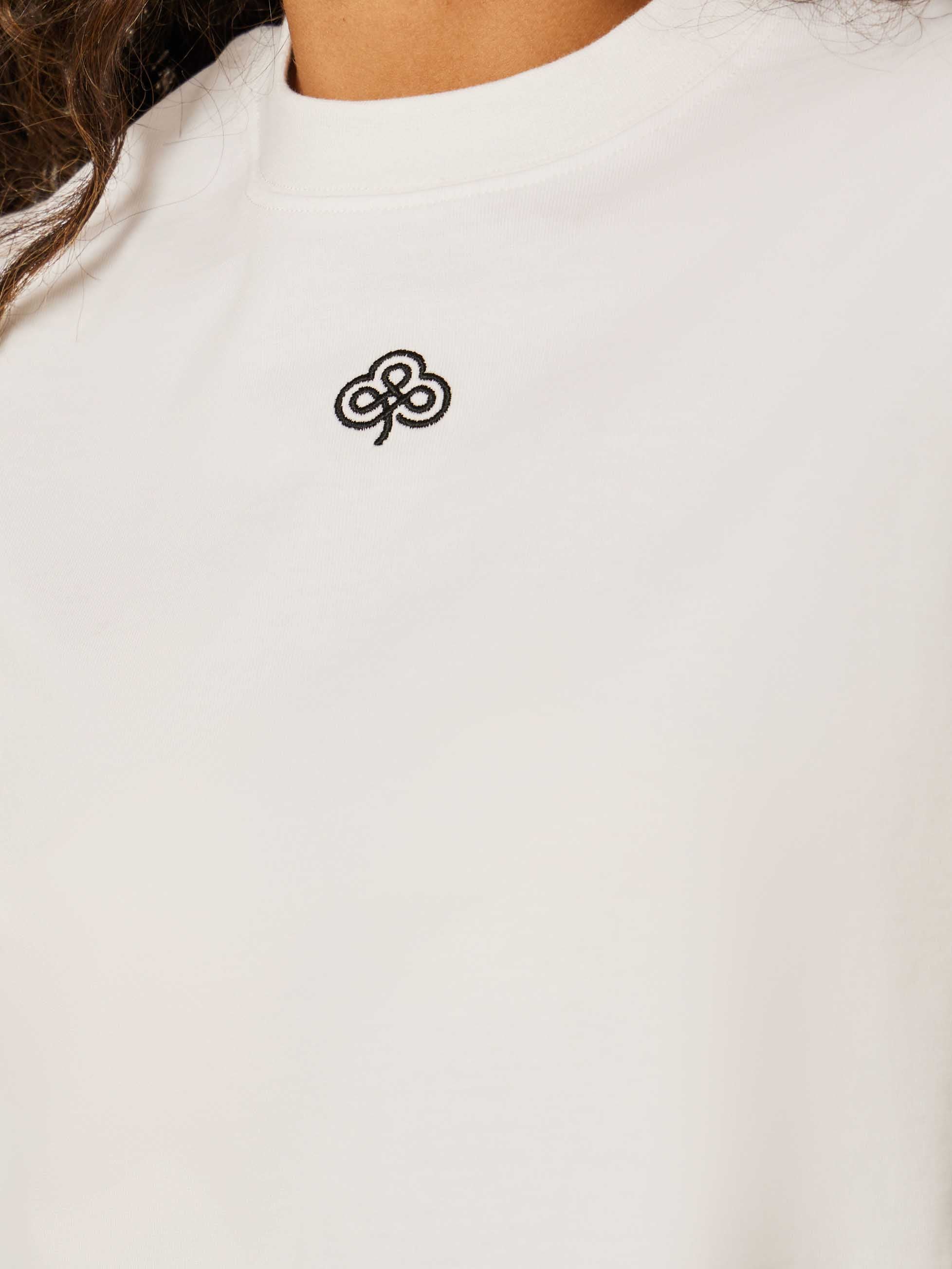 Be Iconic Boxy Cropped Tee - Off-White