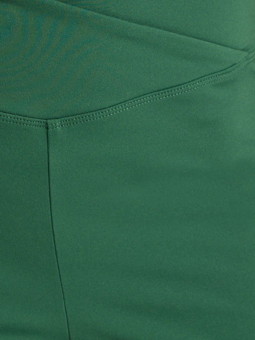 Be 180 Wrap-Waist Flared Leggings - Forest | Beathletica Activewear