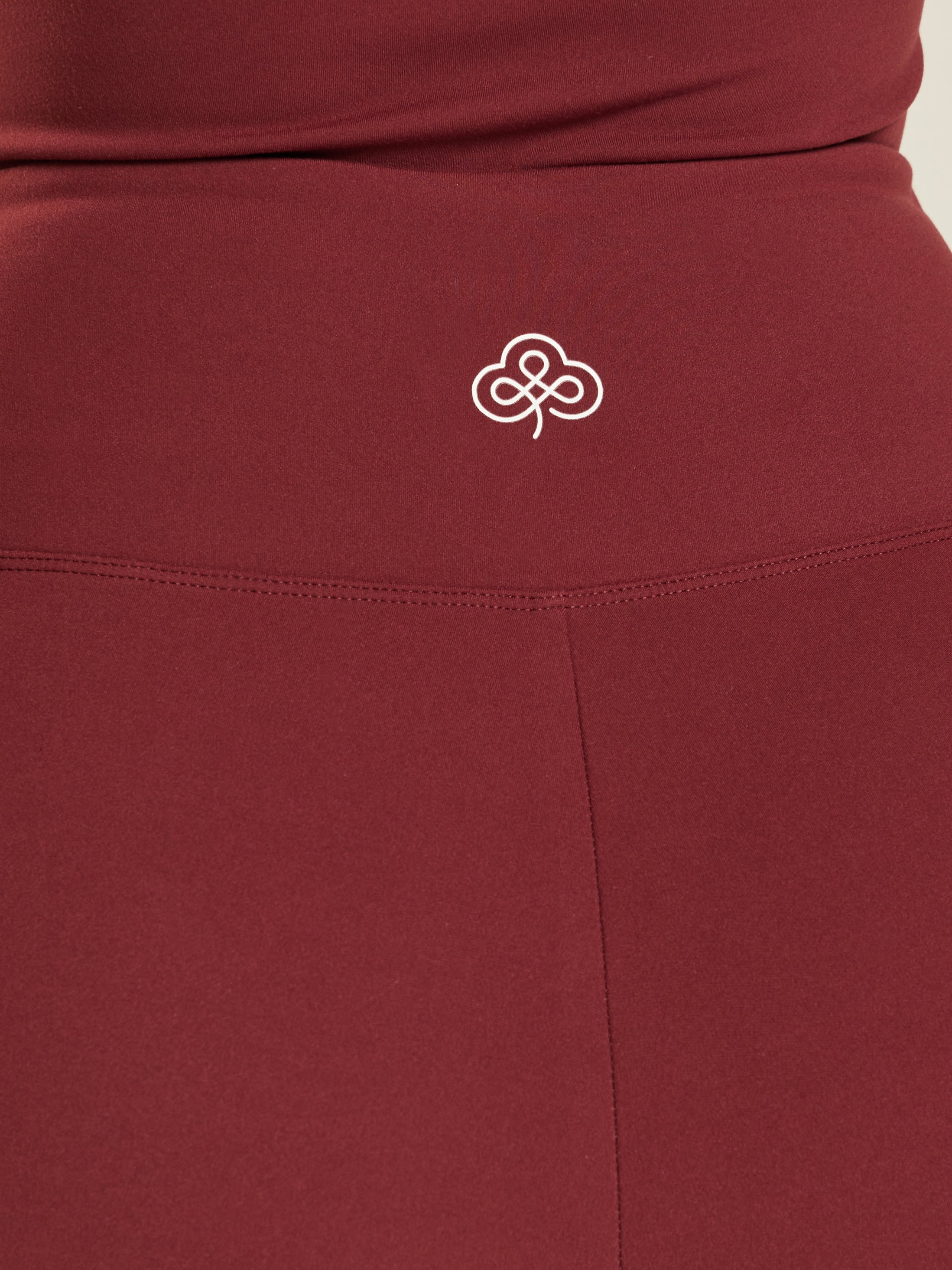 Be 180 Wrap-Waist Flared Leggings - Bordeaux