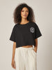 Be Athletica Cotton Cropped Tee, Black