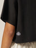 Be Athletica Cotton Cropped Tee - Black