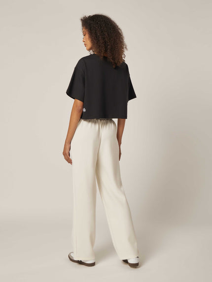 Be Athletica Cotton Cropped Tee - Black