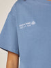 Be Athletica Cotton Oversized Tee - Cornet Blue